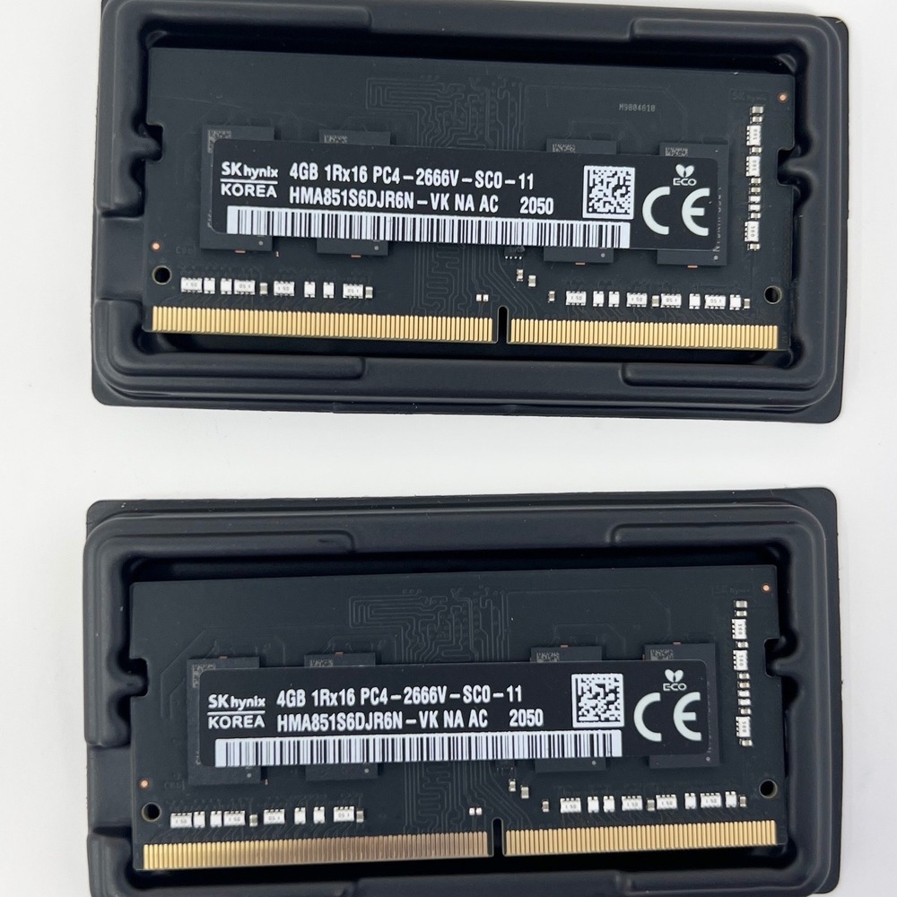 SK hynix PC4-2666V 8GB Total (2x4GB) Ram DDR4 2666MHz SDRAM SODIMM Memory